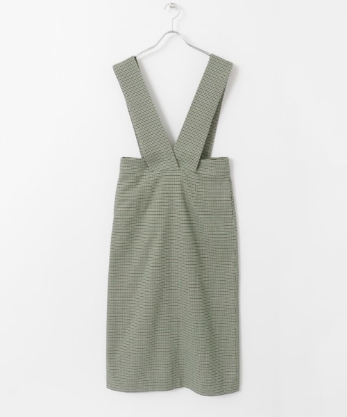 KBF+（ケービーエフプラス）の「KBF+ ガングラブチェックジャンパースカート∴（その他・レディース・GRAY/GREEN/PURPLE・one）」の18枚目の写真