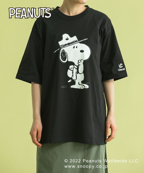 Uiscel(ユイセル)の「『別注』SNOOPY×Uiscel T-SHIRTS A(その他・メンズ・WHITE/BLACK・M/L)」の2枚目の写真