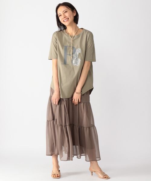 BARNYARDSTORM(バンヤードストーム)の「楊柳ティアードスカート(スカート・レディース・ブラック19/モカ59・S(0)/M(1))」の9枚目の写真