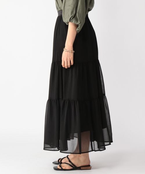 BARNYARDSTORM(バンヤードストーム)の「楊柳ティアードスカート(スカート・レディース・ブラック19/モカ59・S(0)/M(1))」の13枚目の写真
