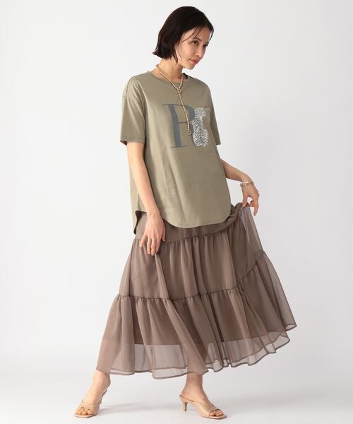 BARNYARDSTORM(バンヤードストーム)の「楊柳ティアードスカート(スカート・レディース・ブラック19/モカ59・S(0)/M(1))」の7枚目の写真