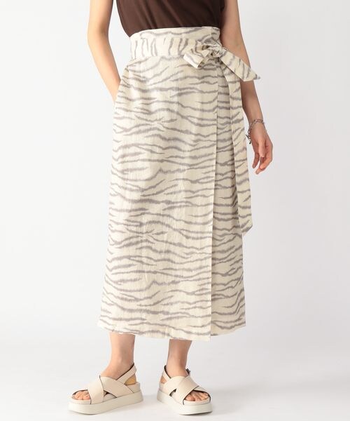 BARNYARDSTORM(バンヤードストーム)の「ラップ風リネンスカート(スカート・レディース・ブラック19/ベージュ(TORA)55/カーキ78・(WEB限定) XS(00)/S(0)/M(1))」の13枚目の写真