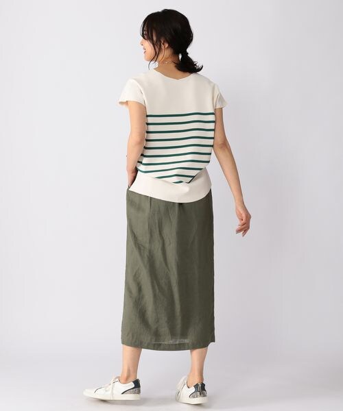 BARNYARDSTORM(バンヤードストーム)の「ラップ風リネンスカート(スカート・レディース・ブラック19/ベージュ(TORA)55/カーキ78・(WEB限定) XS(00)/S(0)/M(1))」の17枚目の写真