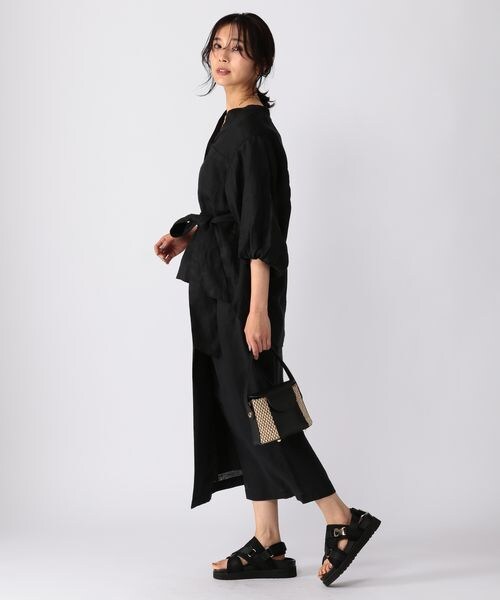 BARNYARDSTORM(バンヤードストーム)の「ラップ風リネンスカート(スカート・レディース・ブラック19/ベージュ(TORA)55/カーキ78・(WEB限定) XS(00)/S(0)/M(1))」の8枚目の写真