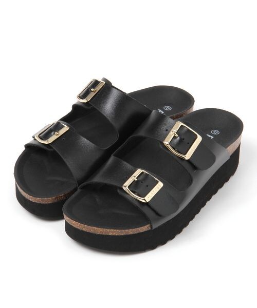 BARNYARDSTORM（バンヤードストーム）の「PLAKTON/厚底サンダル（シューズ・レディース・シルバー01/ブラック19・36(23.0cm)/37(23.5cm)/38(24.0cm)）」の4枚目の写真