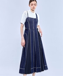 CASA FLINE（カーサフライン）の「フロントホックデニムロング