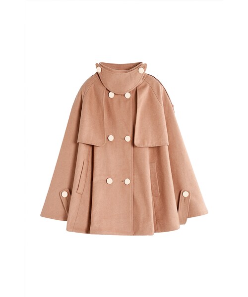 ORENDA（オレンダ）の「彼得潘金釦毛料斗篷外套（ジャケット/アウター・レディース・卡其/灰・F）」の5枚目の写真