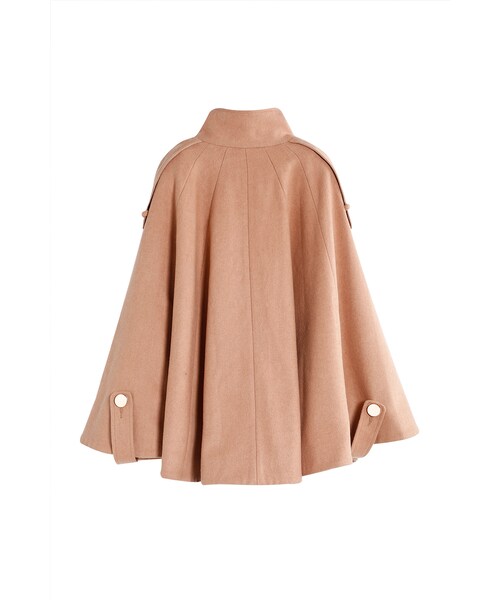 ORENDA（オレンダ）の「彼得潘金釦毛料斗篷外套（ジャケット/アウター・レディース・卡其/灰・F）」の6枚目の写真