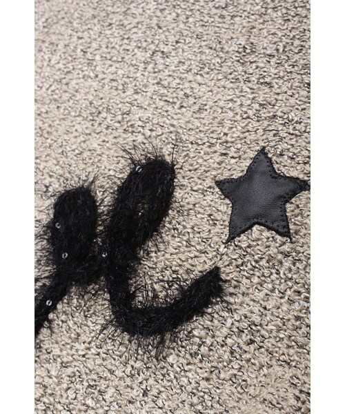 ORENDA（オレンダ）の「LOVE許願小星星針織上衣（トップス・レディース・可可・F）」の4枚目の写真