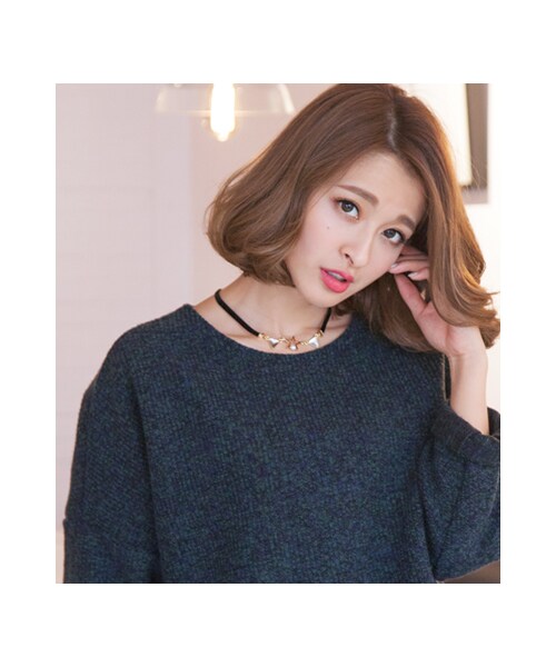 gracegift(グレースギフト)の「個性女孩 韓國星星幾何黑絨帶項鍊(アクセサリー・レディース・黑・F)」の3枚目の写真