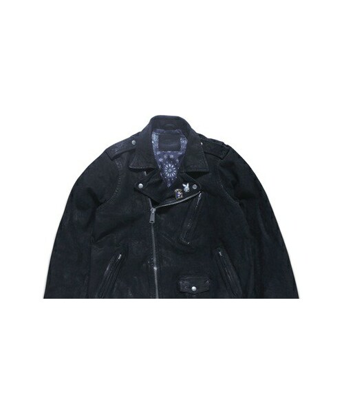 FUCT SSDD LEATHER RIDERS JACKET Lサイズ fuct（ファクト）の「FUCT SSDD RIDERS LEATHER JACKET 真皮騎士夾克