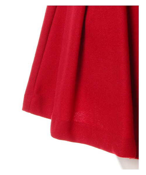 INGNI(イング)の「ベルト付フェイクウールタックキュロット/パンツ(スカート・レディース・オフホワイト/クロ/ピンク/ボルドー/アイスブルー/ベージュ/チェック・M)」の4枚目の写真