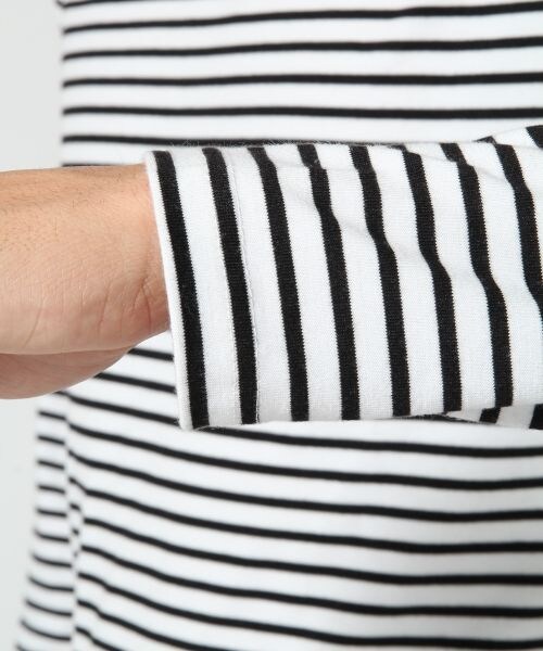 RAGEBLUE（レイジブルー）の「カットタートルネック長袖（トップス・メンズ・ホワイト×ブラック/ムジホワイト/ムジブラック/ネイビー×ホワイト・Ｍ/Ｌ）」の9枚目の写真