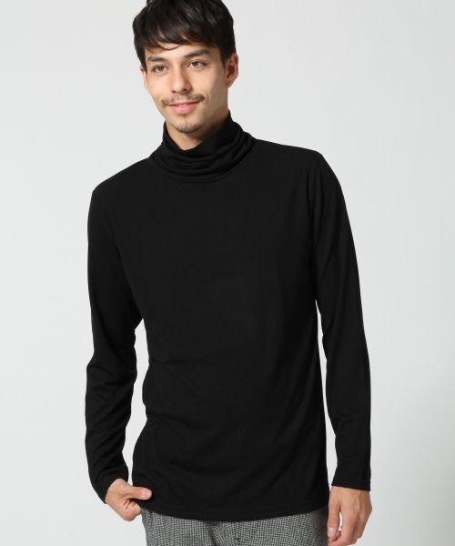 RAGEBLUE（レイジブルー）の「カットタートルネック長袖（トップス・メンズ・ホワイト×ブラック/ムジホワイト/ムジブラック/ネイビー×ホワイト・Ｍ/Ｌ）」の4枚目の写真
