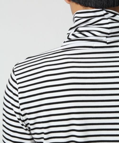 RAGEBLUE（レイジブルー）の「カットタートルネック長袖（トップス・メンズ・ホワイト×ブラック/ムジホワイト/ムジブラック/ネイビー×ホワイト・Ｍ/Ｌ）」の11枚目の写真