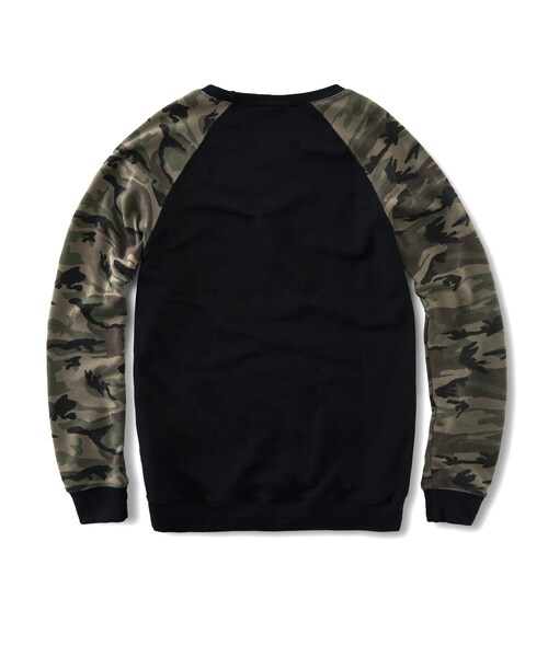 LOVFEE（ラッフィ）の「Le gentle 軍風迷彩長袖上衣（トップス・メンズ・黑/灰・S/M/L）」の3枚目の写真