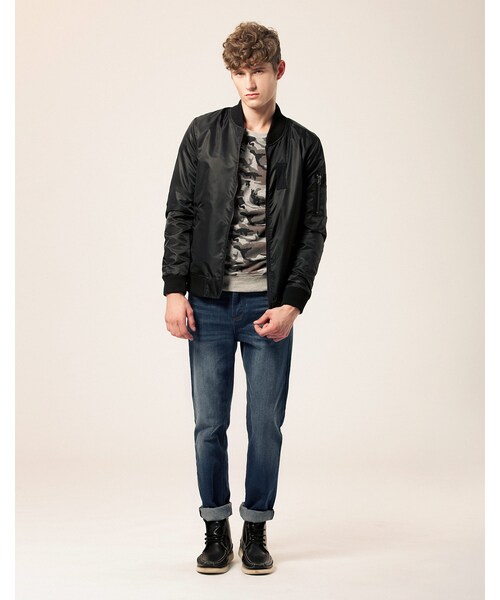 LOVFEE（ラッフィ）の「Le gentle 軍風迷彩長袖上衣（トップス・メンズ・黑/灰・S/M/L）」の9枚目の写真