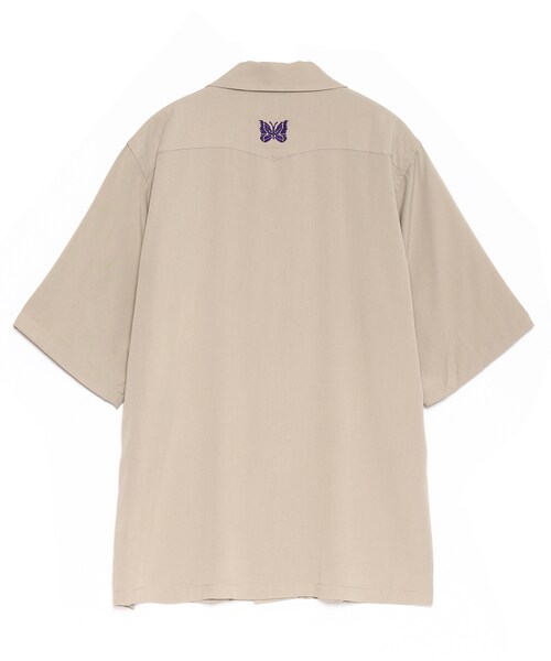 Needles（ニードルス）の「S/S Cowboy One-Up Shirt - R/PE Twill（トップス・メンズ・BEIGE/27/BLACK/01/BROWN/20・S/M/L）」の7枚目の写真