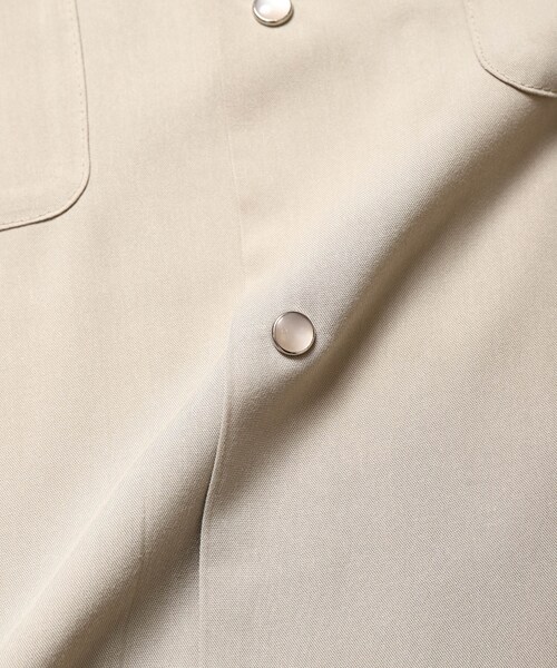 Needles（ニードルス）の「S/S Cowboy One-Up Shirt - R/PE Twill（トップス・メンズ・BEIGE/27/BLACK/01/BROWN/20・S/M/L）」の9枚目の写真