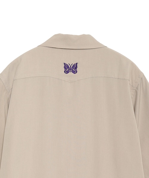 Needles（ニードルス）の「S/S Cowboy One-Up Shirt - R/PE Twill（トップス・メンズ・BEIGE/27/BLACK/01/BROWN/20・S/M/L）」の8枚目の写真