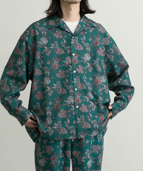 URBAN RESEARCH ID(アーバンリサーチ アイディー)の「URBAN RESEARCH iD 印花開領襯衫(トップス・メンズ・民族風圖騰/佩茲利花紋/大理石紋・M/L)」の12枚目の写真