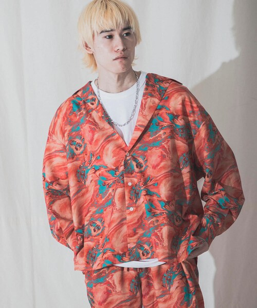 URBAN RESEARCH ID(アーバンリサーチ アイディー)の「URBAN RESEARCH iD 印花開領襯衫(トップス・メンズ・民族風圖騰/佩茲利花紋/大理石紋・M/L)」の15枚目の写真