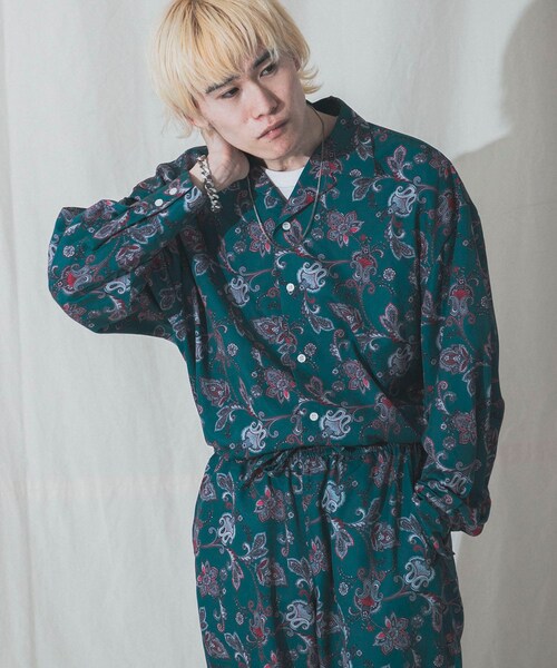 URBAN RESEARCH ID(アーバンリサーチ アイディー)の「URBAN RESEARCH iD 印花開領襯衫(トップス・メンズ・民族風圖騰/佩茲利花紋/大理石紋・M/L)」の8枚目の写真