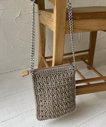 CAPRICIEUX LE'MAGE | チェーントリム編みショルダーバッグ(ショルダーバッグ)