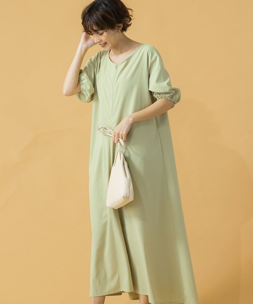 F by ROSSO（エフバイロッソ）の「F by ROSSO UVカットVネックボリュームワンピース（その他・レディース・L/GRAGE/LIME/PINK/NAVY・FREE）」の13枚目の写真