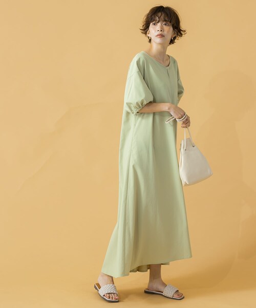 F by ROSSO（エフバイロッソ）の「F by ROSSO UVカットVネックボリュームワンピース（その他・レディース・L/GRAGE/LIME/PINK/NAVY・FREE）」の16枚目の写真
