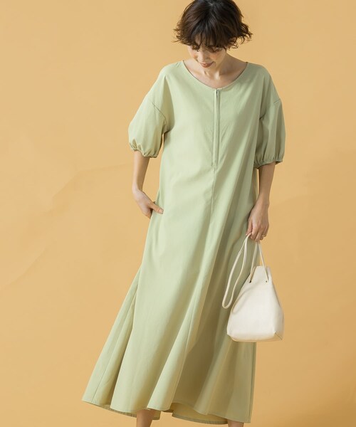 F by ROSSO（エフバイロッソ）の「F by ROSSO UVカットVネックボリュームワンピース（その他・レディース・L/GRAGE/LIME/PINK/NAVY・FREE）」の12枚目の写真