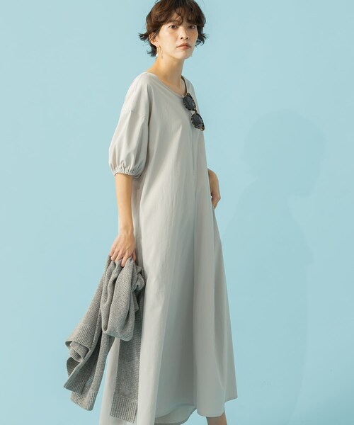 F by ROSSO（エフバイロッソ）の「F by ROSSO UVカットVネックボリュームワンピース（その他・レディース・L/GRAGE/LIME/PINK/NAVY・FREE）」の9枚目の写真