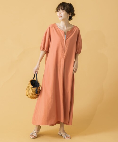 F by ROSSO（エフバイロッソ）の「F by ROSSO UVカットVネックボリュームワンピース（その他・レディース・L/GRAGE/LIME/PINK/NAVY・FREE）」の22枚目の写真