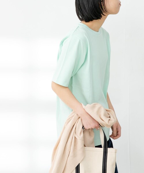 FORK&SPOON(フォークアンドスプーン)の「FORK&SPOON オーガニックコットンショートスリーブTシャツ(その他・レディース・ICE GREEN/BROWN/OFF/BLACK・one)」の20枚目の写真