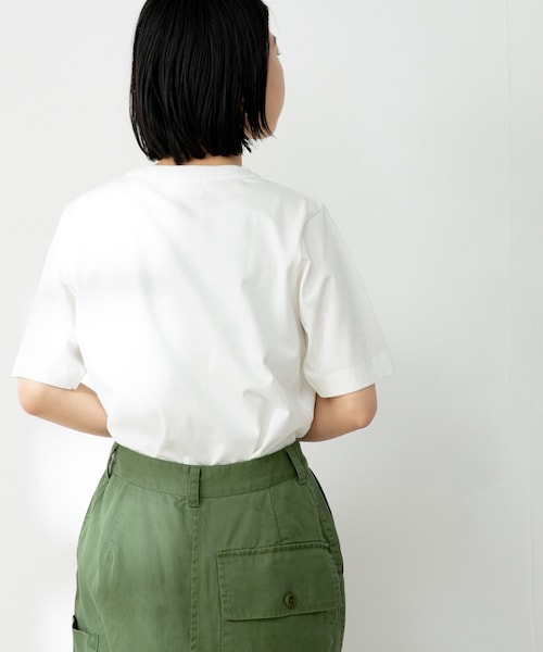 FORK&SPOON(フォークアンドスプーン)の「FORK&SPOON オーガニックコットンショートスリーブTシャツ(その他・レディース・ICE GREEN/BROWN/OFF/BLACK・one)」の13枚目の写真