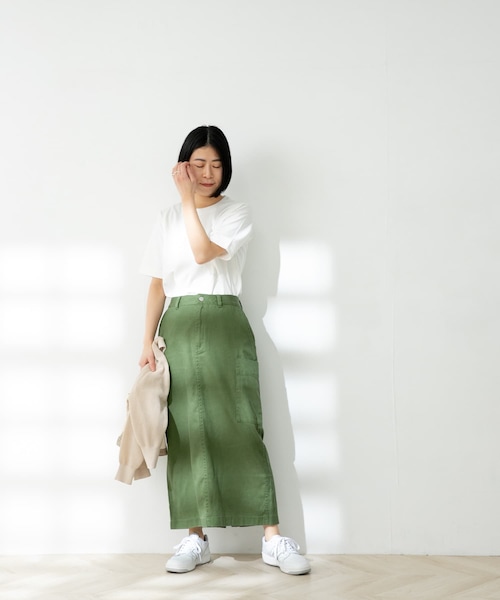 FORK&SPOON(フォークアンドスプーン)の「FORK&SPOON オーガニックコットンショートスリーブTシャツ(その他・レディース・ICE GREEN/BROWN/OFF/BLACK・one)」の15枚目の写真