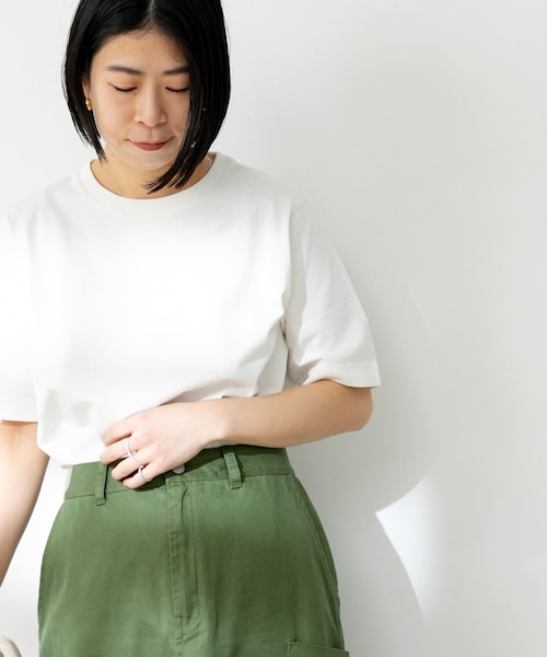 FORK&SPOON(フォークアンドスプーン)の「FORK&SPOON オーガニックコットンショートスリーブTシャツ(その他・レディース・ICE GREEN/BROWN/OFF/BLACK・one)」の11枚目の写真