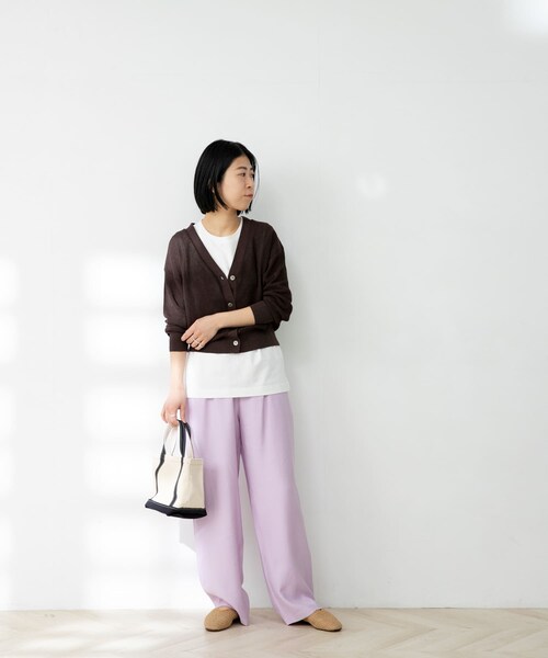 FORK&SPOON（フォークアンドスプーン）の「FORK&SPOON オーガニックコットンノースリーブTシャツ（その他・レディース・ICE GREEN/BROWN/OFF/BLACK・one）」の16枚目の写真