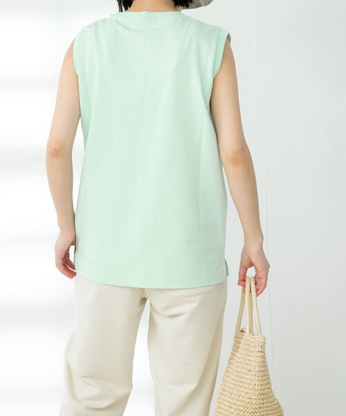 FORK&SPOON（フォークアンドスプーン）の「FORK&SPOON オーガニックコットンノースリーブTシャツ（その他・レディース・ICE GREEN/BROWN/OFF/BLACK・one）」の21枚目の写真