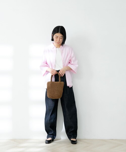 FORK&SPOON（フォークアンドスプーン）の「FORK&SPOON オーガニックコットンノースリーブTシャツ（その他・レディース・ICE GREEN/BROWN/OFF/BLACK・one）」の18枚目の写真