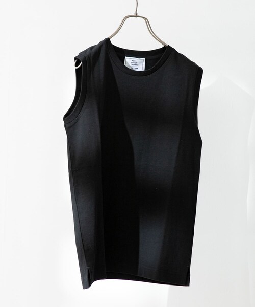 FORK&SPOON（フォークアンドスプーン）の「FORK&SPOON オーガニックコットンノースリーブTシャツ（その他・レディース・ICE GREEN/BROWN/OFF/BLACK・one）」の3枚目の写真