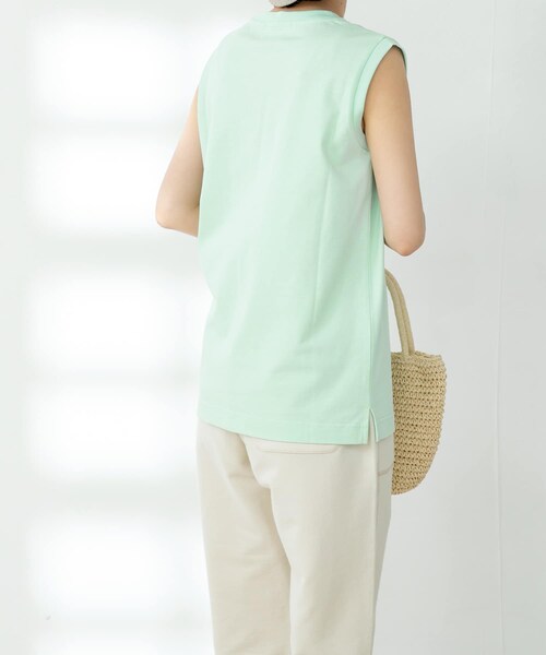 FORK&SPOON（フォークアンドスプーン）の「FORK&SPOON オーガニックコットンノースリーブTシャツ（その他・レディース・ICE GREEN/BROWN/OFF/BLACK・one）」の20枚目の写真
