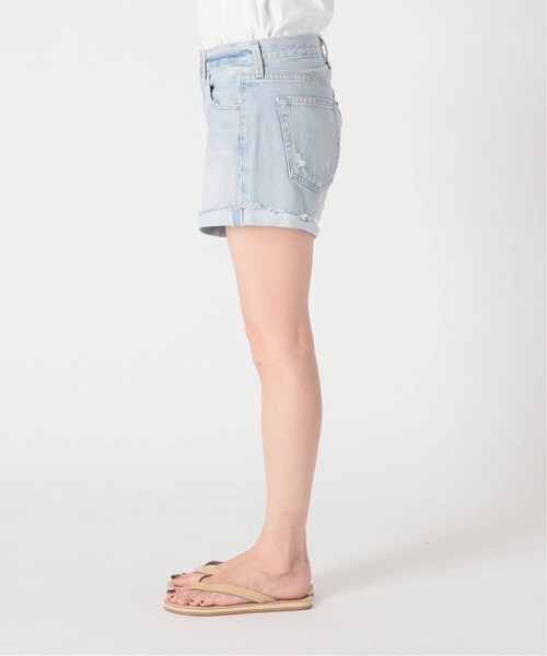 MUSE de Deuxieme classe（ミューズデドゥーズィエムクラス）の「FRIEDA CUFF SHORT デニム（パンツ・ブルー C/(047)/25/残り1点/26/残り3点/27/在庫なし）」の6枚目の写真