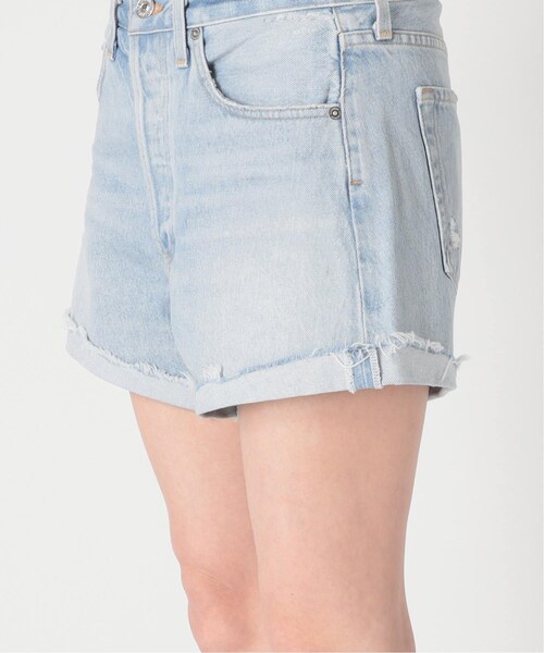 MUSE de Deuxieme classe（ミューズデドゥーズィエムクラス）の「FRIEDA CUFF SHORT デニム（パンツ・ブルー C/(047)/25/残り1点/26/残り3点/27/在庫なし）」の14枚目の写真