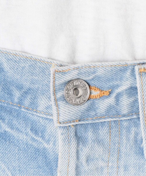 MUSE de Deuxieme classe（ミューズデドゥーズィエムクラス）の「FRIEDA CUFF SHORT デニム（パンツ・ブルー C/(047)/25/残り1点/26/残り3点/27/在庫なし）」の13枚目の写真