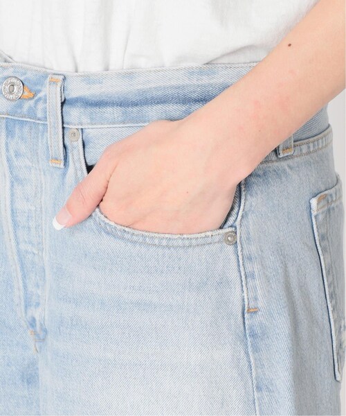 MUSE de Deuxieme classe（ミューズデドゥーズィエムクラス）の「FRIEDA CUFF SHORT デニム（パンツ・ブルー C/(047)/25/残り1点/26/残り3点/27/在庫なし）」の11枚目の写真