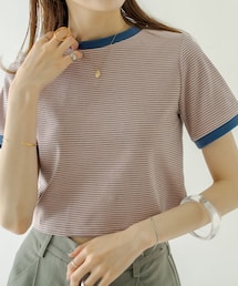 mystic | ボーダーリンガーTシャツ(Tシャツ/カットソー)