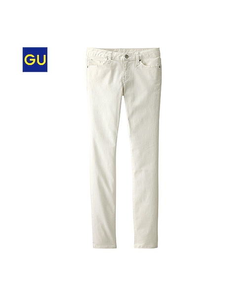 GU（ジーユー）の「（GU）カラースキニーパンツ（レングス７６ｃｍ）（WOMEN ⁄ パンツ・その他・レディース・BLACK/WHITE/OFF WHITE/BEIGE・64/61/70/67/73/58）」の2枚目の写真