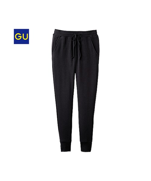 GU(ジーユー)の「(GU)カットソートラックパンツ(WOMEN ⁄ パンツ・その他・レディース・DARK GRAY/BLACK・M/L/S/XL)」の2枚目の写真