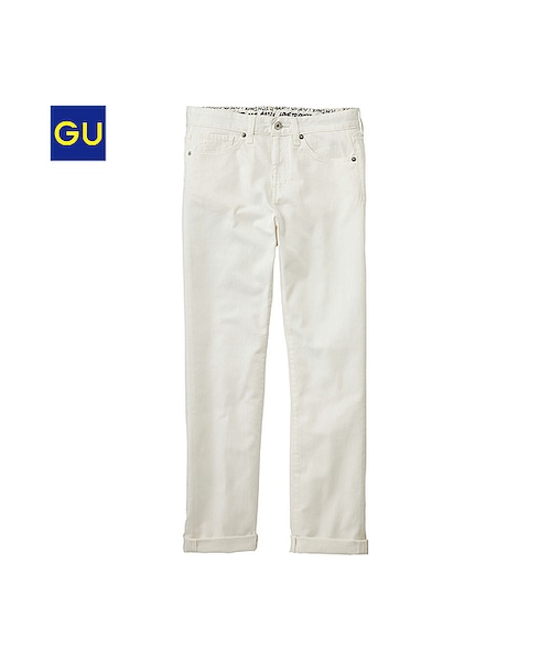 GU(ジーユー)の「(GU)ボーイフレンドジーンズC(WOMEN ⁄ パンツ・その他・レディース・OFF WHITE・M/L/S/XL)」の1枚目の写真